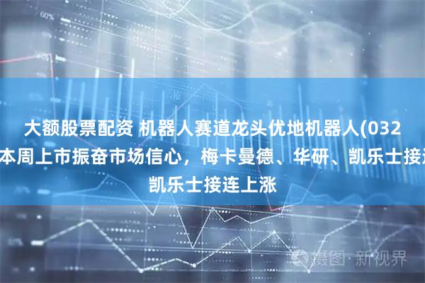 大额股票配资 机器人赛道龙头优地机器人(03231)，本周上市振奋市场信心，梅卡曼德、华研、凯乐士接连上涨